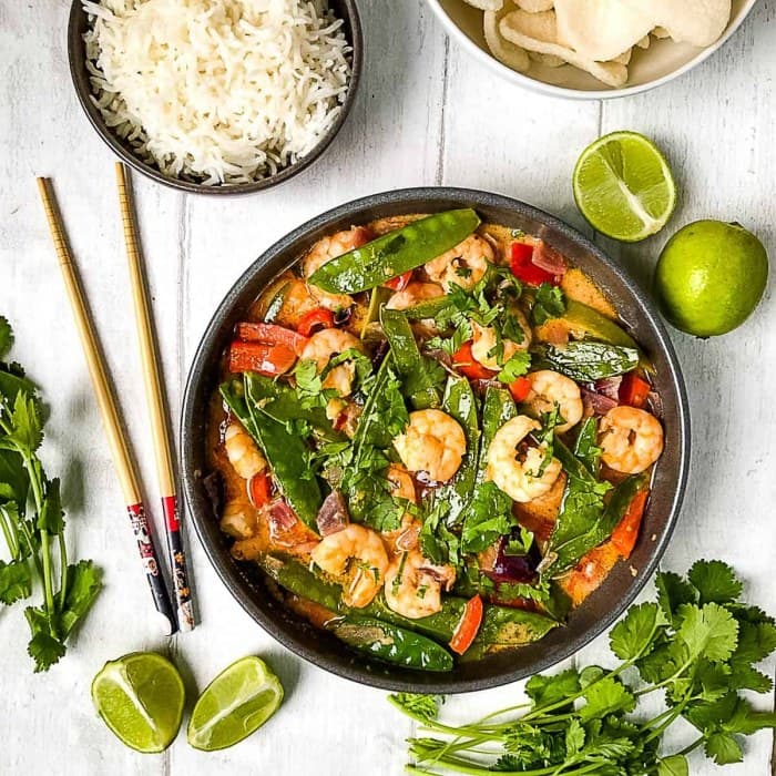 Thai prawn curry